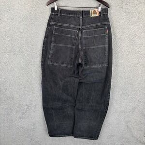 Vintage LA Gate Jeans Mens 34 (Fits 33x32) Black Faded Baggy Wide Leg Skate USA